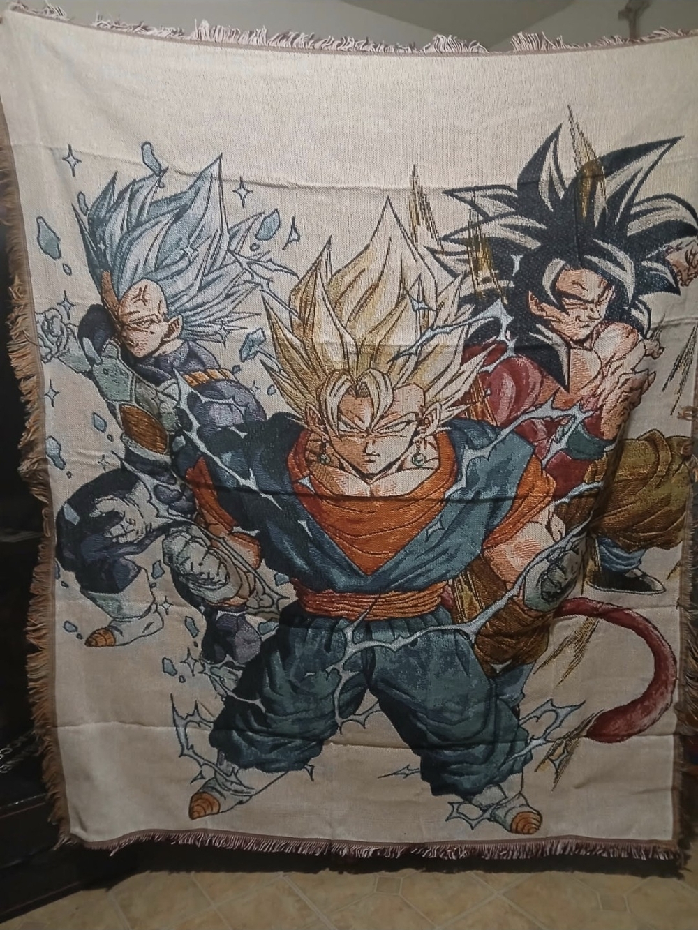 ANIME DBZ TRIO WALL TAPESTRY OR BLANKET
